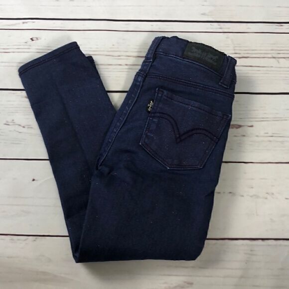Levi’s Girls Purple Denim Leggings - Picture 1 of 7
